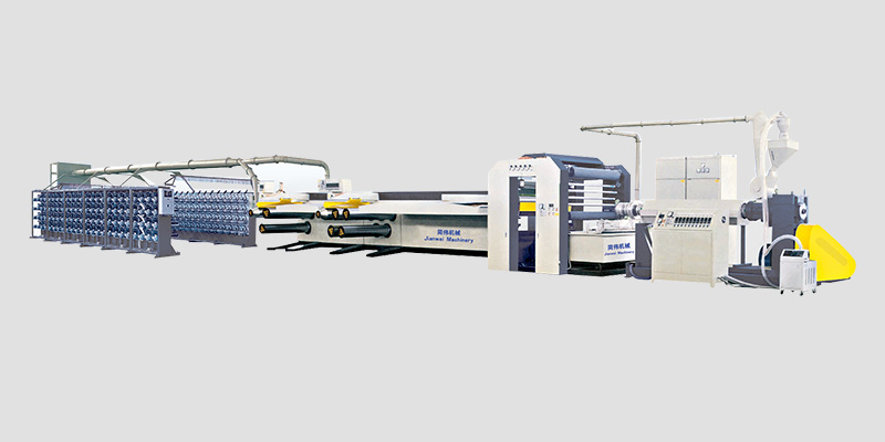 油導熱、雙烘板集裝袋平膜扁絲專用拉絲機組